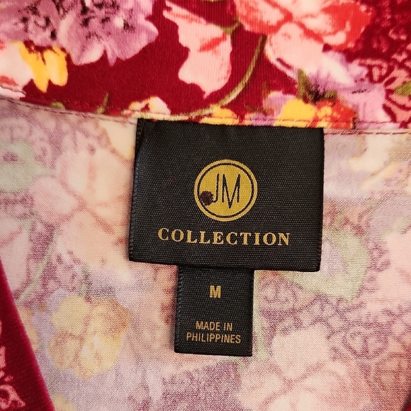 JM Collection Floral Belted Top - Picture 7 of 11